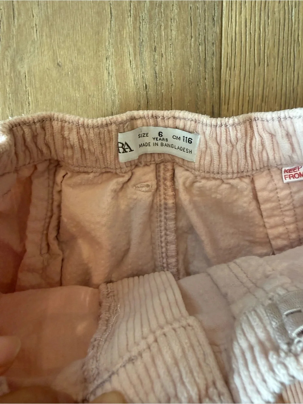 Zara kids Corduroy Pink Mini Skirt
